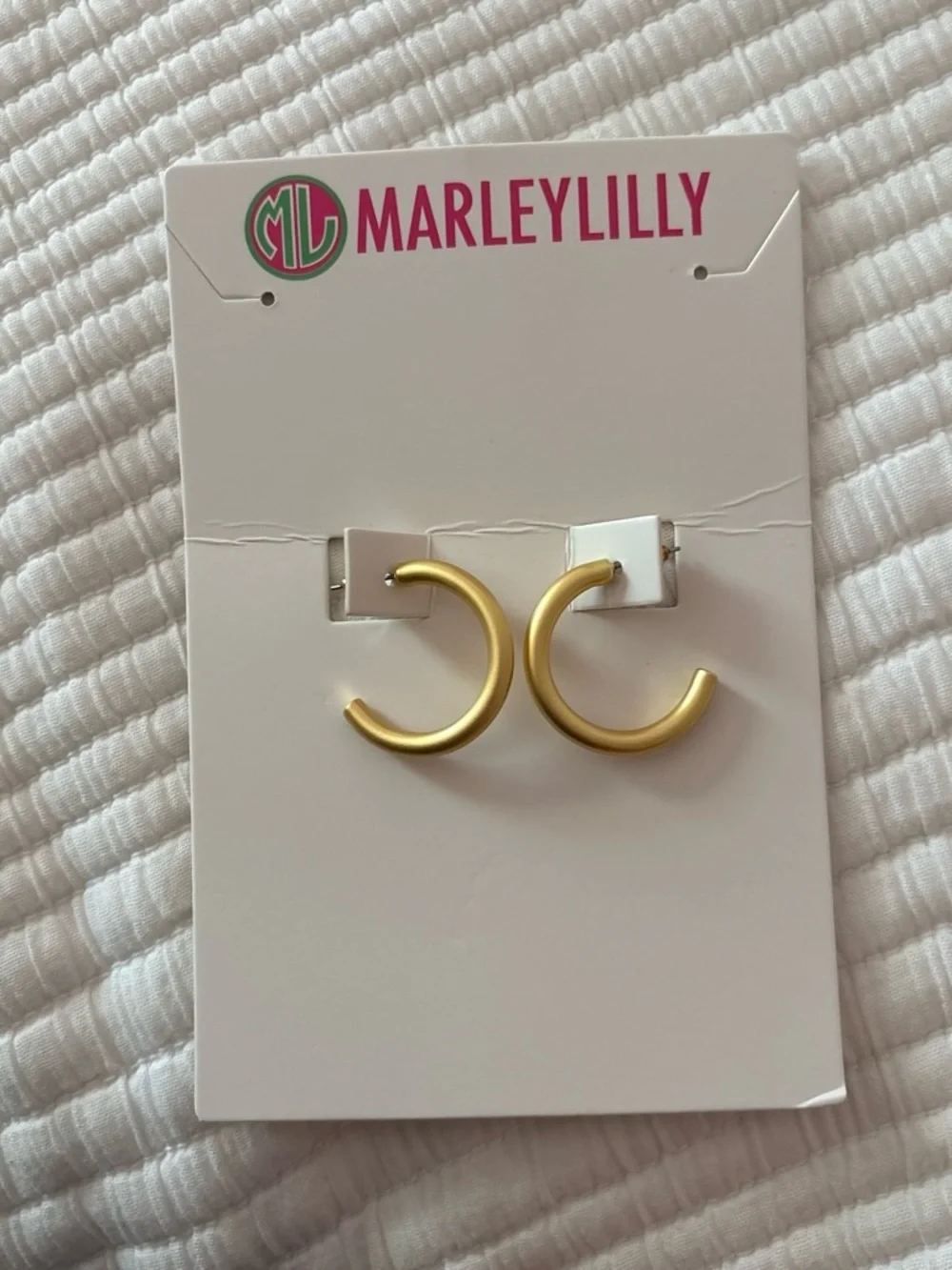 Marley Lilly Gold Half-Hoop Earrings
